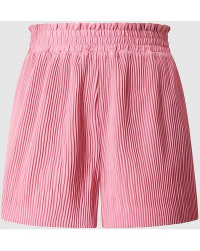 ONLY Shorts mit Plisseefalten Modell 'Petunia' - Pink