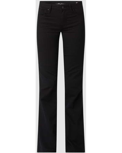 Mavi Flared Jeans mit Viskose-Anteil Modell 'Bella' - Schwarz