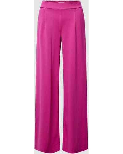Ichi Stoffhose mit elastischem Bund Modell 'KATE' - Pink