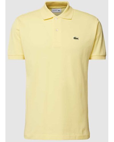 Lacoste Poloshirt mit Label-Stitching - Gelb