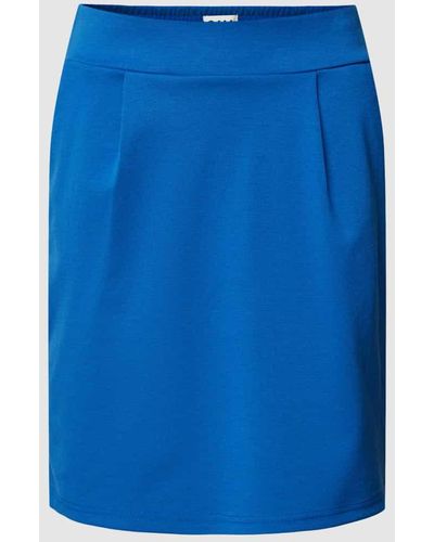 Ichi Minirock mit elastischem Bund Modell 'Kate' - Blau