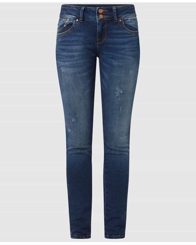 LTB Super Slim Fit Mid Rise Jeans mit Stretch-Anteil Modell 'Molly M' - Blau