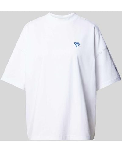 PEGADOR Oversized T-Shirt aus reiner Baumwolle Modell 'PALMYRA' - Weiß