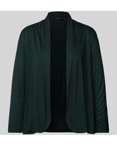 Opus Cardigan mit offener Vorderseite Modell 'Sandrine' - Grün