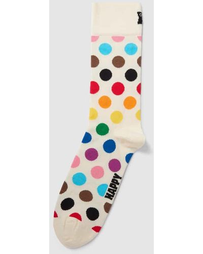 Happy Socks Socken mit Allover-Print Modell 'Pride Dots' - Weiß