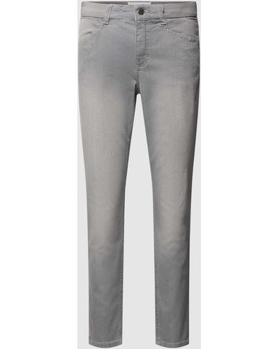 ANGELS Skinny Fit Jeans Met Verkort Model - Grijs