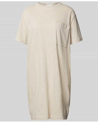 ARMEDANGELS T-Shirt-Kleid mit Streifenmuster Modell 'CHAARA LOVELY STRIPES' - Natur