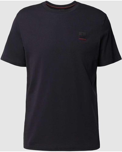 Bogner Fire + Ice T-shirt Met Labelbadge - Zwart