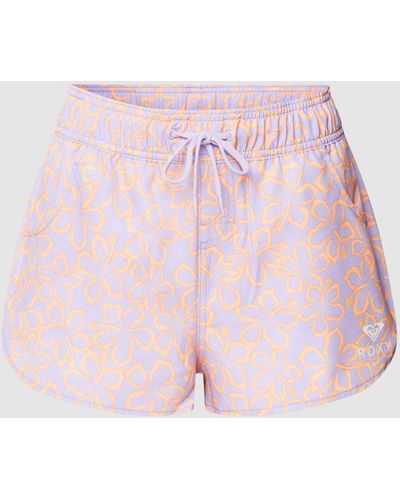 Roxy Shorts mit floralem Allover-Muster Modell 'HAWAIIAN' - Pink