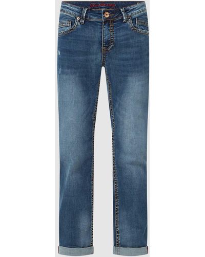 Blue Monkey Straight Fit Jeans mit Lyocell-Anteil Modell 'Freddy' - Blau