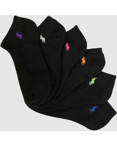 Polo Ralph Lauren Socken mit Stretch-Anteil im 6er-Pack - Schwarz