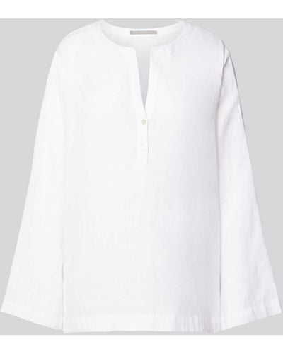 The Mercer N.Y. Bluse mit V-Ausschnitt - Weiß