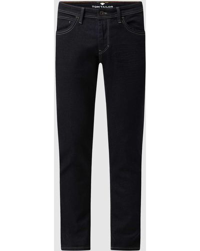 Tom Tailor Regular Slim Fit Jeans Met Stretch - Zwart