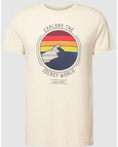 Jockey T-Shirt mit Motiv-Print Modell 'Night & Day' - Mehrfarbig