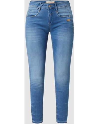 Gang Korte Jeans Met Stretch - Blauw