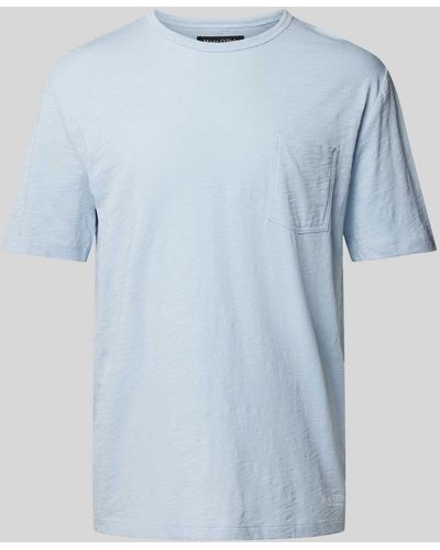 Marc O' Polo T-shirt Met Borstzak - Blauw
