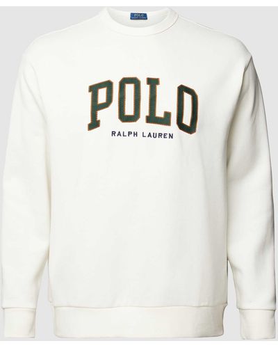 Ralph Lauren Plus Size Sweatshirt Met Labelprint - Grijs