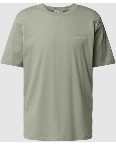 Tiger Of Sweden T-Shirt mit Label-Print Modell 'PRO' - Grün