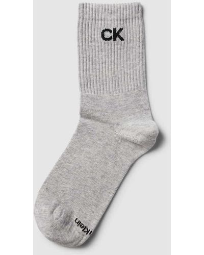 Calvin Klein Socken mit Label-Details - Grau