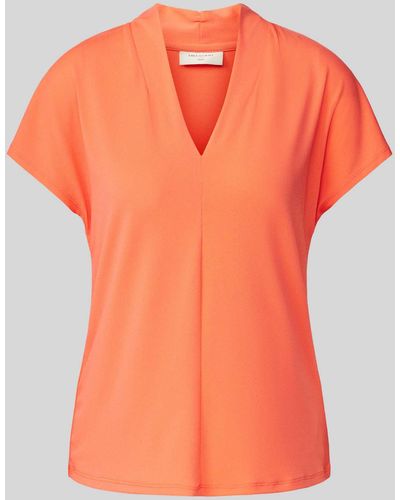 Freequent Blusenshirt mit Stehkragen Modell 'Yrsa' - Orange