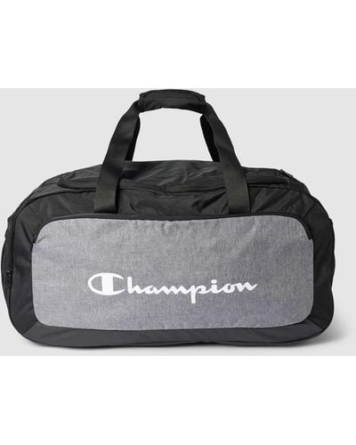 Champion Duffle Bag Met Labelprint - Zwart