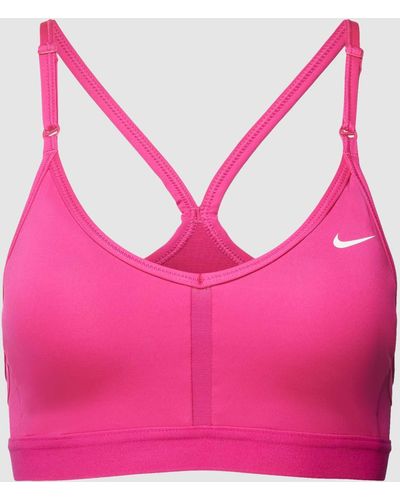 Nike Bustier mit Label-Print - Pink