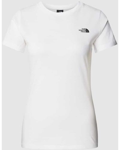 The North Face T-Shirt mit Label-Print - Weiß