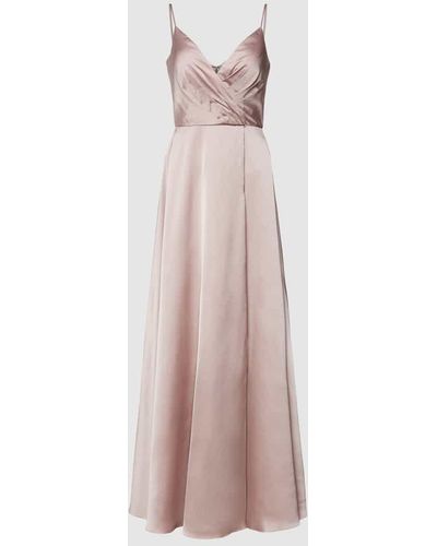 Luxuar Abendkleid mit Herzausschnitt - Pink