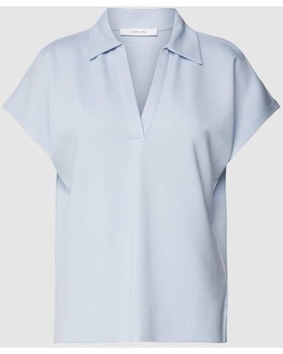 Opus T-Shirt mit Viskose-Anteil - Blau