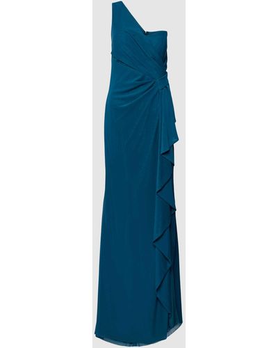 TROYDEN COLLECTION Abendkleid mit One-Shoulder-Träger - Blau