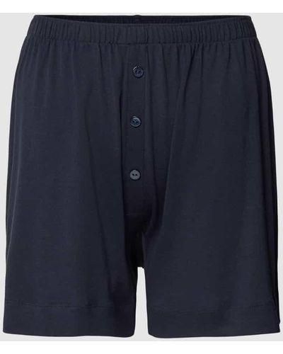 Marc O' Polo Shorts mit elastischem Bund Modell 'Summer Sensation' - Blau