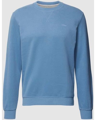 S.oliver Sweatshirt mit Rundhalsausschnitt - Blau