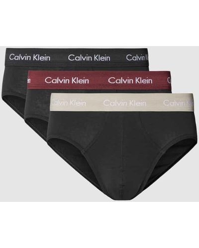 Calvin Klein Slip mit elastischem Bund im 3er-Pack - Mehrfarbig