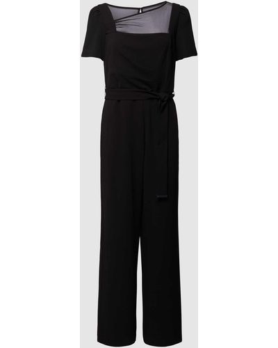 DKNY Jumpsuit mit asymmetrischem Ausschnitt - Schwarz