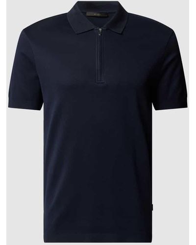 Windsor. Regular Fit Poloshirt mit Label-Detail - Blau