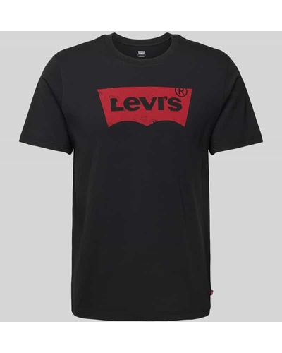 Levi's T-Shirt mit Logo-Print Modell 'SETIN' - Schwarz