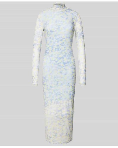 HUGO Midikleid mit floralem Muster Modell 'Nasuse' - Weiß