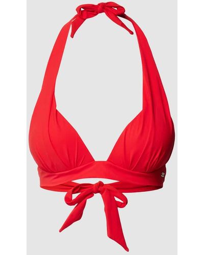 Banana Moon Bikini-Oberteil mit vorgeformten Cups Modell 'MAHO SPRING' - Rot