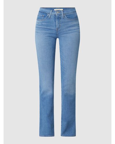 Levi's® 300 Shaping Slim Fit Jeans Met Viscose, Model '312' - Blauw