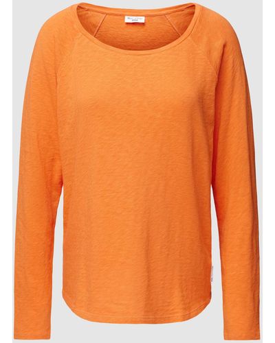Marc O' Polo Shirt Met Lange Mouwen - Oranje