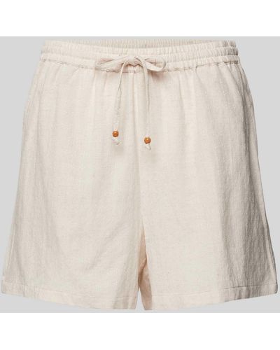 Vero Moda Shorts mit elastischem Bund Modell 'MICHELLE' - Natur