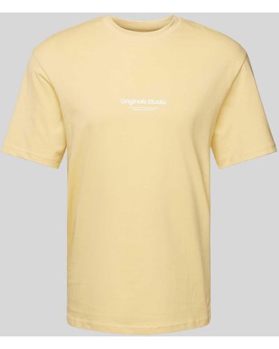 Jack & Jones T-Shirt mit Rundhalsausschnitt Modell 'JORVESTERBRO' - Gelb
