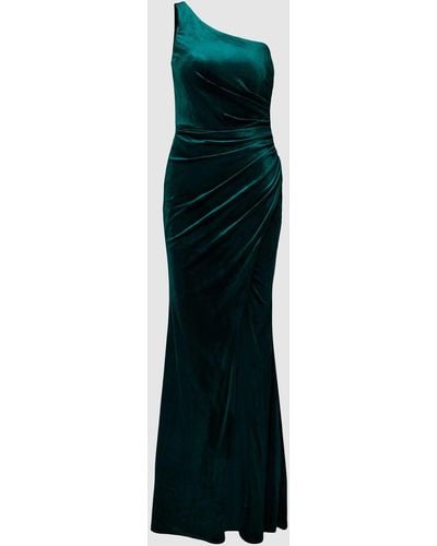 Luxuar Abendkleid mit One-Shoulder-Träger - Blau