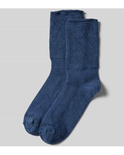 Camano Socken mit Label-Print im 2er-Pack - Blau