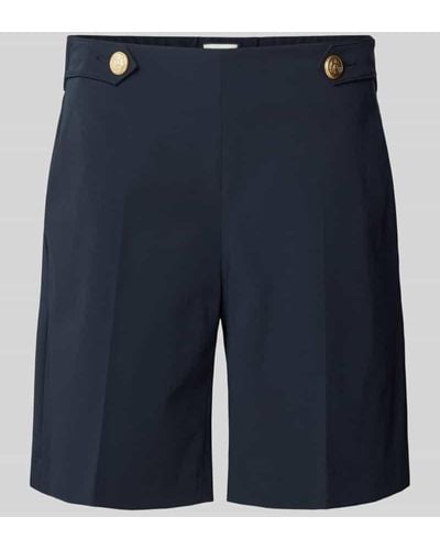 Seductive Shorts mit Knopfverschluss Modell - Blau