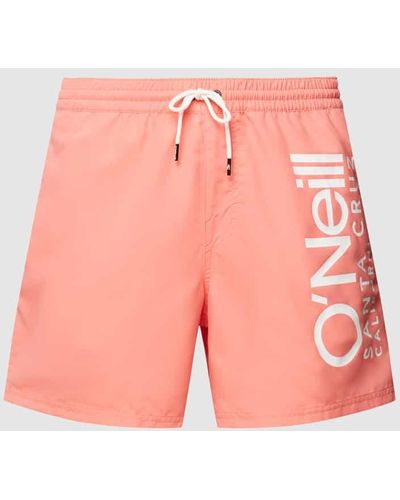 O'neill Sportswear Badehose mit Motiv-Print Modell 'Original Cali 16 Shorts' - Pink