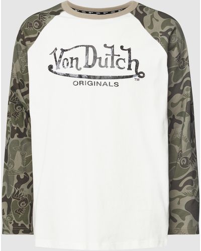 Von Dutch T-Shirt mit Raglanärmeln Modell 'LANE' - Schwarz