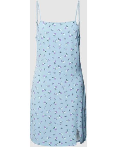 Noisy May Mini-jurk Met All-over Motief - Blauw
