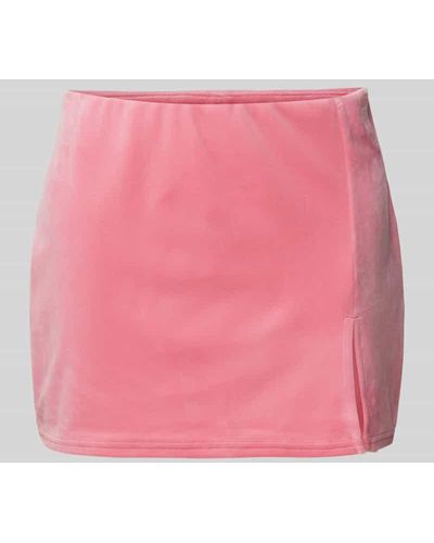 Juicy Couture Minirock in unifarbenem Design - Pink