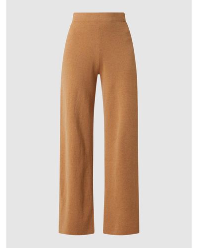 Esprit Gebreide Broek Met Stretch - Bruin